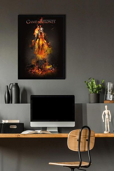 Saturn Pictură înrămată Game of Thrones - Poster de televiziune Game of Thrones