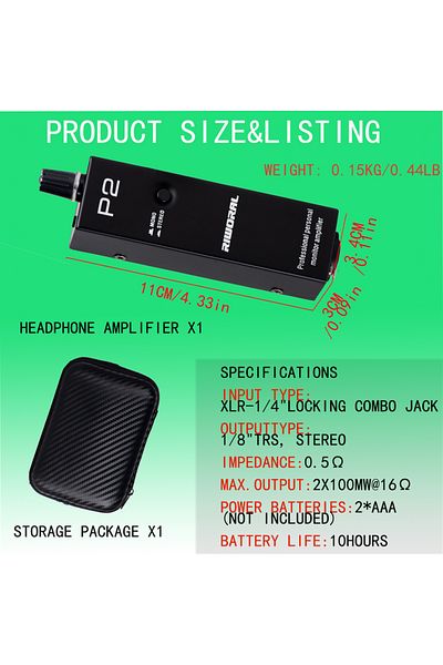 Choice Headphone Amplifier Converter XLR To 3.5MM Audio Interface Mini Portable HIFI Headphone Amplifier...