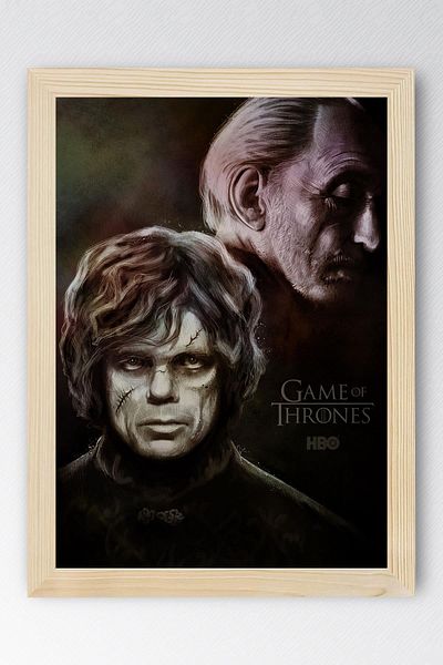 Saturn Pictură înrămată Game of Thrones House Lannister - Poster din seria Game of Thrones