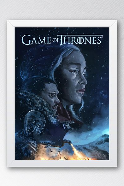 Saturn Pictură înrămată Game of Thrones - Poster de televiziune Game of Thrones