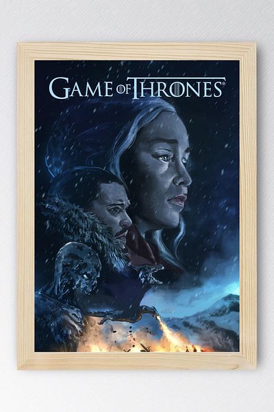 Saturn Pictură înrămată Game of Thrones - Poster de televiziune Game of Thrones