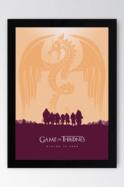 Saturn Pictură înrămată Game of Thrones - Tronul de jocuri Winter Is HerePictură