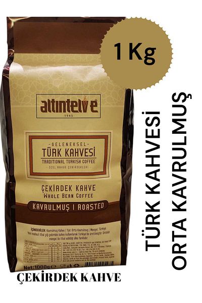 Altıntelve 1000 g Medium Roasted Turkish Coffee Bean