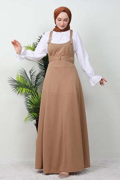 GİZ AGİYİM Sütlükkahve Πολύχρωμο Χιτζάμπ Gilet