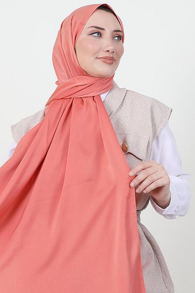 GİYZAMİLA Model Satin Shawl Pomegranate Flower
