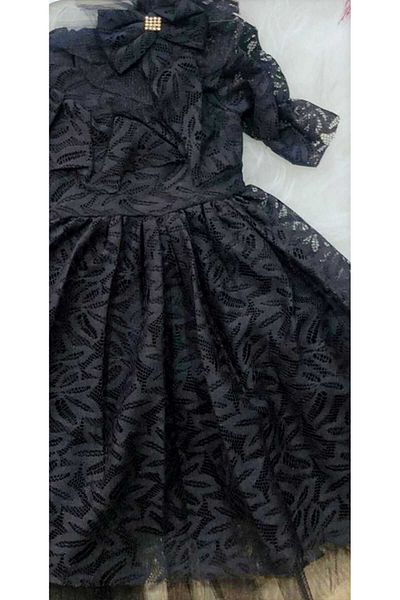 Retro Women Rochie elegantă prințesă pentru fete, cu model din tul negru, cadou de aniversare