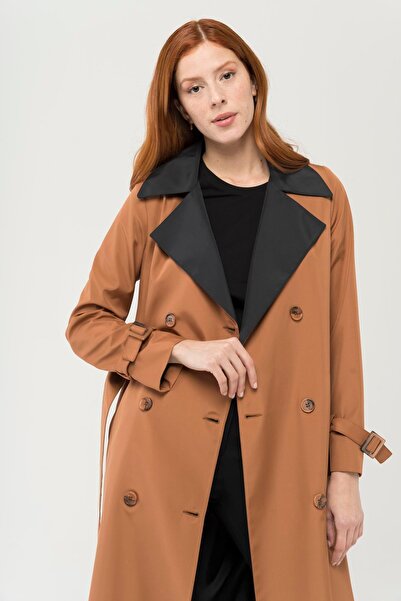 Olcay Detailní dvouřadý trenčkot Garni TABA 4282