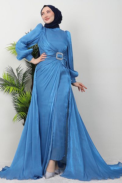 GİZ AGİYİM Φόρεμα Indigo Asli Hijab
