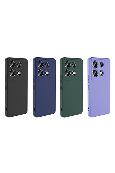 Rivor İnfinix Note 30 VIP Kılıf Kamera Korumalı İpeksi Yumuşak Dokunuşlu Koruyucu Darbeye Dayanıklı Kapak