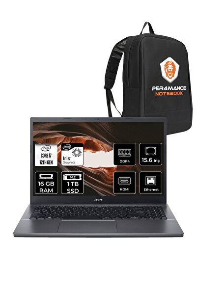 ACER Extensa 15 EX215-55 i7-1255U 16GB RAM 1TB SSD 15.6'' FHD FDOS Dizüstü Bi...