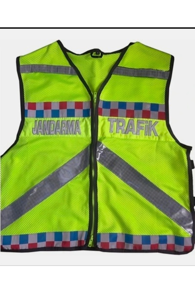 by tekst Jandarma Trafik Yeleği Yeni Model(fileli)