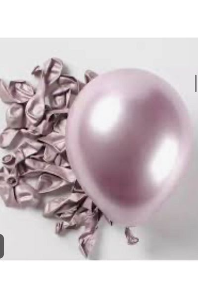 Çemrek Süs Parti Kalisan 5 Inch Chrome Balloon - 20 Units