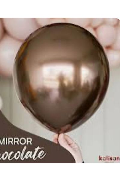 Çemrek Süs Parti Kalisan 5 Inch Chrome Balloon - 20 Units