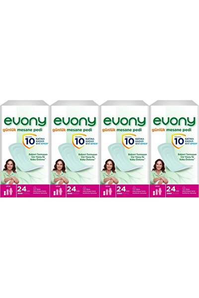 Evony Günlük Mesane Pedi Uzun 96 Adet (4PK*24)