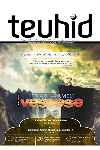 Tevhid Basım ve Yayın Tevhid Dergisi (31. SAYI) - İtikadi ve Ameli Vesvese