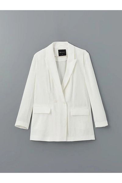 LC Waikiki Γυναικείο σακάκι LCW Modest Ecru
