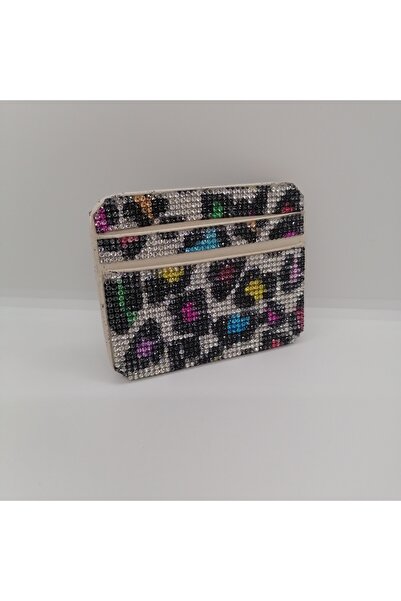 AHENK AKSESUAR Card holder with luminous stones