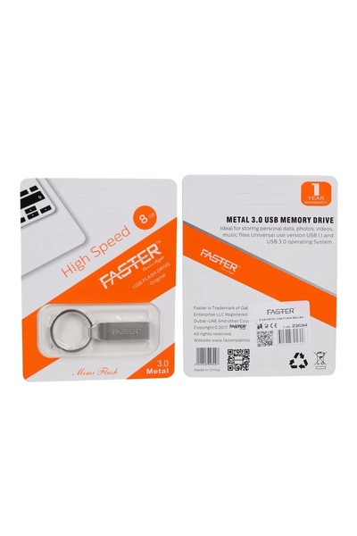 YSN SOUNDS Faster 8GB USB Bellek - Metal 8 GB Flash Bellek - Oto Teyp Anahtarlıklı Usb Bellek