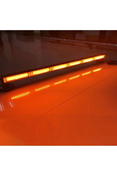 carlone Off Road/İş Makinası/Çekici/Traktör İçin 6p Cob Bar Led Turuncu-Cakka...