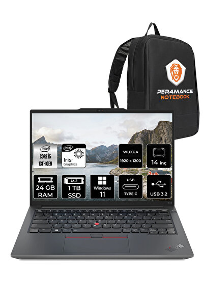 LENOVO ThinkPad E14 G5 i5 13420H 24GB 1TB SSD WUXGA 14'' W11PRO Dizüstü Bilgi...