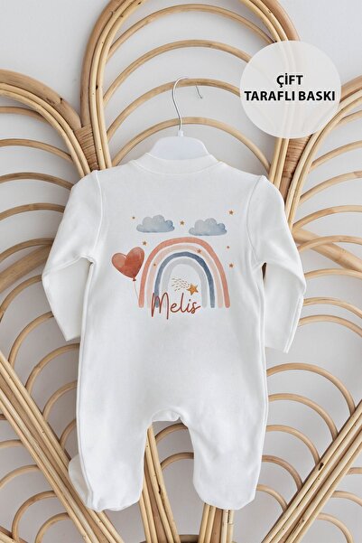 Lilabio %100 Organik Isme Özel Isimli 10lu Hastane Çıkışı Gökkuşağı