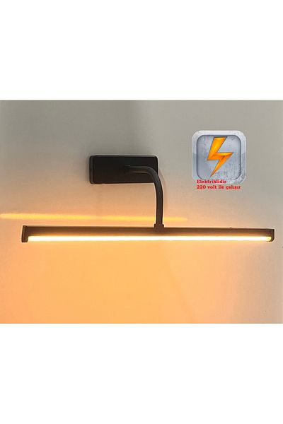 gaziantepavize Electric 35cm World Black Case Modern Decorative Daylight Led Wall Sconce (Not with Battery)