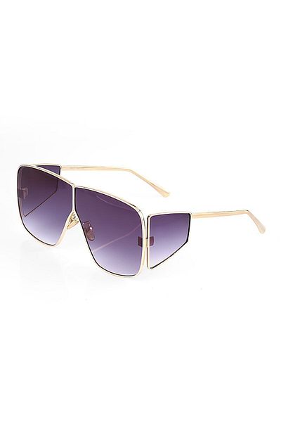 Angel Eyes Uv400 Protection - Gold Frame Black Glass Ski Goggles