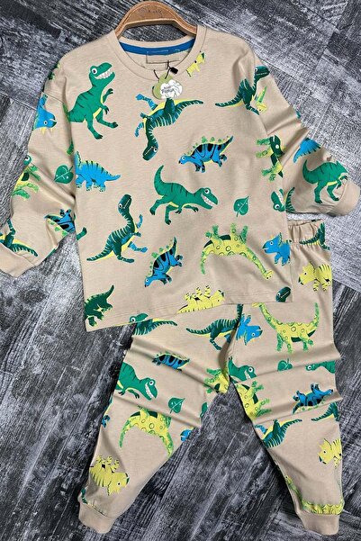 Riccotarz Σετ πιτζάμες για αγόρι με στάμπα Dinosaur Crew Neck