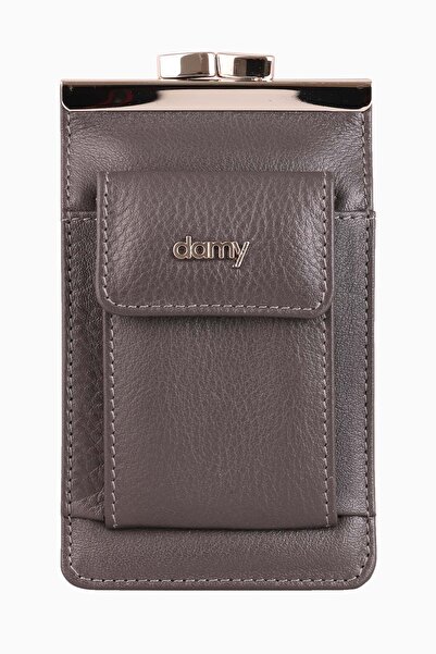 DAMY Anthracite K702 - Long Short Slim Cigarette Box, Genuine Leather Cigarette Portfolio and Case