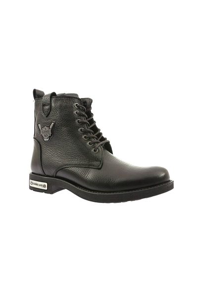Hammer Jack Merdane Boot Genuine Leather Black Flooter Outdoor Men's Boots
