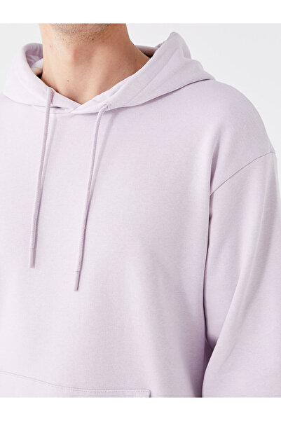 LC Waikiki Λιλά μακρυμάνικο ανδρικό χοντρό φούτερ