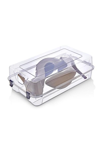 Ecolux 20 Pieces - Shoe Box Transparent Shoe Storage Box - Women - 33X19X10 cm