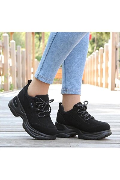 M.P. Mp 251-305Zn Γυναικεία αθλητικά παπούτσια με μαύρη χοντρή σόλα