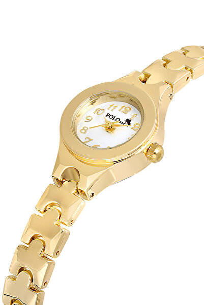Polo Air ساعة يد نسائية صغيرة بأرقام ذهبية اللون - PL-1524B1x