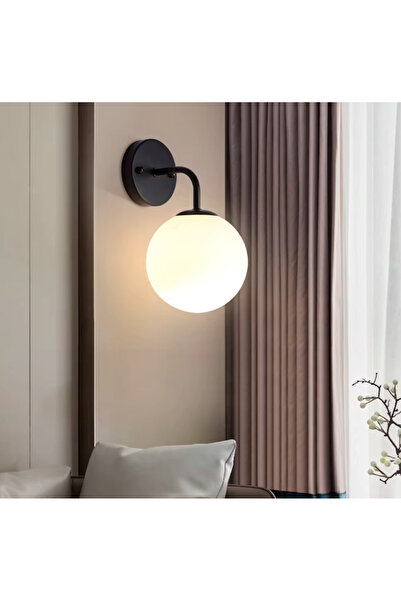 SimaAvize Glop  Duvar Beyaz Opal Camlı Aç Kapa Aplik