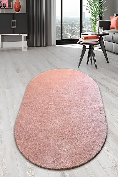 Sarar Oval Post Halı Peluş Yumuşacık Kaymaz