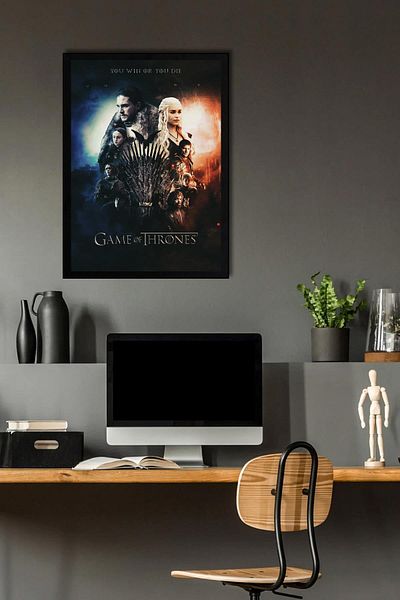 Saturn Game of Thrones Framed Table - Game of Thrones Series Poster Art Print