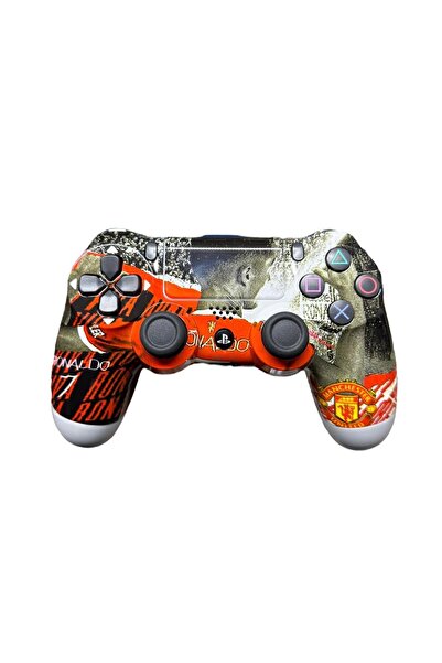 CRKTEKNOLOJİ Ps4 Kablosuz Gamepad Garantili Joystıck Yenilenmiş Gamepad Controller - Ronaldo