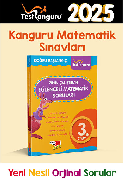 Dikkat Atölyesi Yayınları 3. Sınıf Zihin Çalıştıran Eğlenceli Kanguru Matematik Soruları