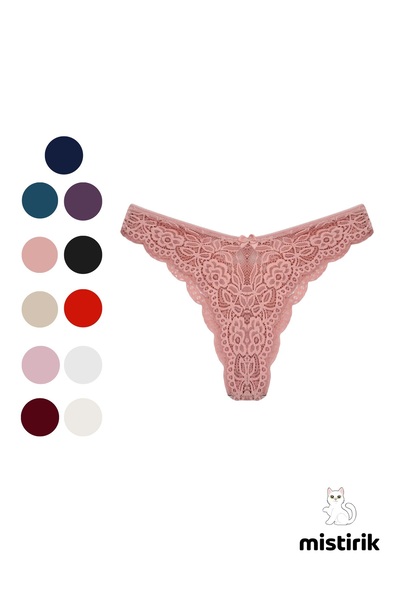 MİSTİRİK Model Tasali cu Dantela si Tesatura Flexibila Model Brazilian Snur C...