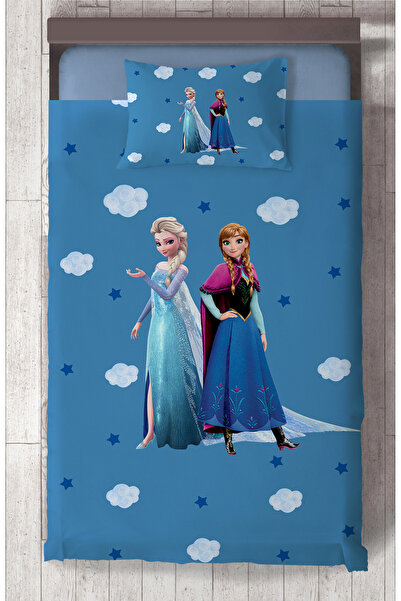 MEKTA HOME BEBEK VE ÇOCUK ODASI Seksekli ve Elsa Anna Desenli Yatak Örtüsü