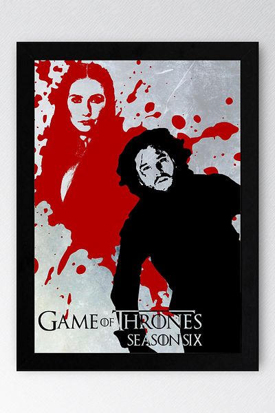 Saturn Game of Thrones Framed Table - Game of Thrones Series Poster Art Print