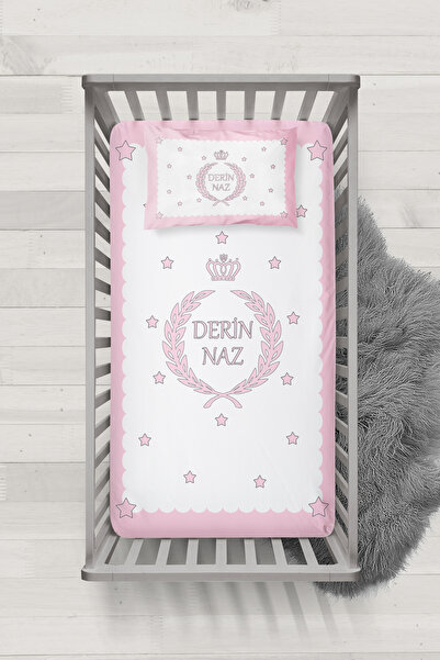 MEKTA HOME BEBEK İSİMLİ BEŞİK YATAK ÖRTÜSÜ MİBYÖ-9046