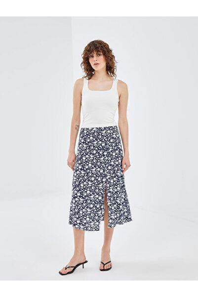 LC Waikiki Blai̇s Patterned Women's Skirt with Elastic Waist