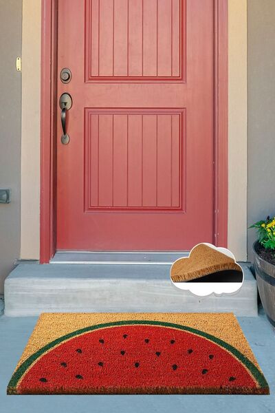 Chilai Home Coco Watermelon Doğal Koko Paspas,Kıl Kapı Önü Paspası