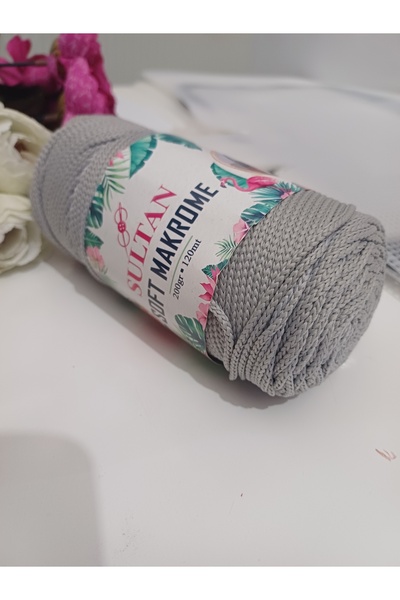 Sultan soft makrome 836 açık gri