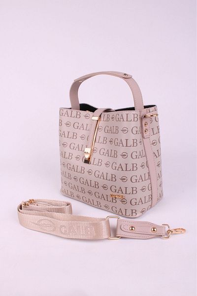 GALB LEATHER Γυναικεία τσάντα ώμου μεσαίου μεγέθους με μαγνητικό φαρδύ λουράκι 4 θέσεων, κατάλληλη για καθημερινή χρήση