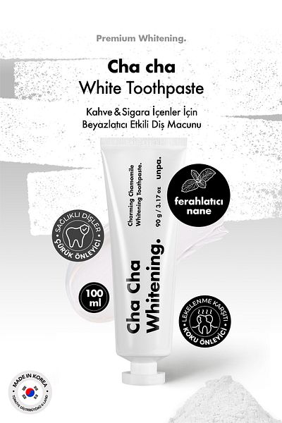 UNPA Korean Vegan Toothpaste - Cha Cha White Toothpaste
