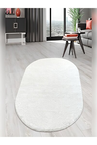 Sarar Oval Post Halı Peluş Yumuşacık Kaymaz