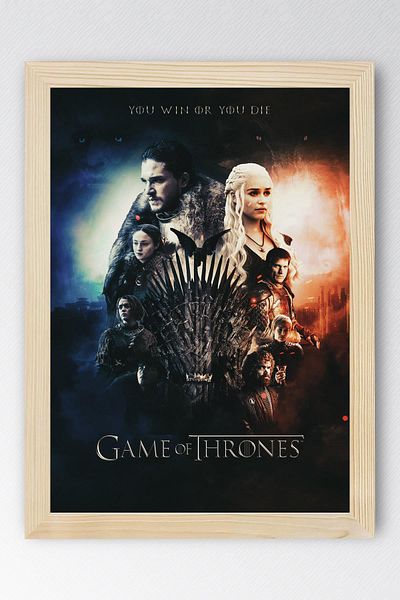 Saturn Game of Thrones Framed Table - Game of Thrones Series Poster Art Print